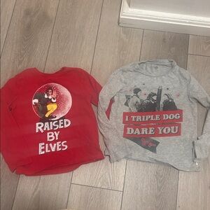2 GAP Kids Christmas tees XS